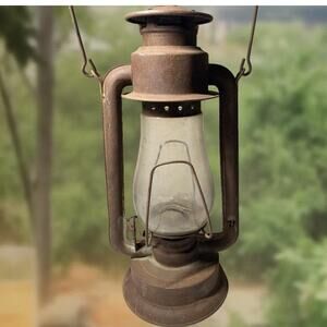 Vintage Rustic Large Kerosene Lantern